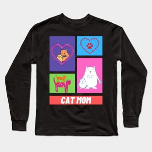 Mom Cat Long Sleeve T-Shirt